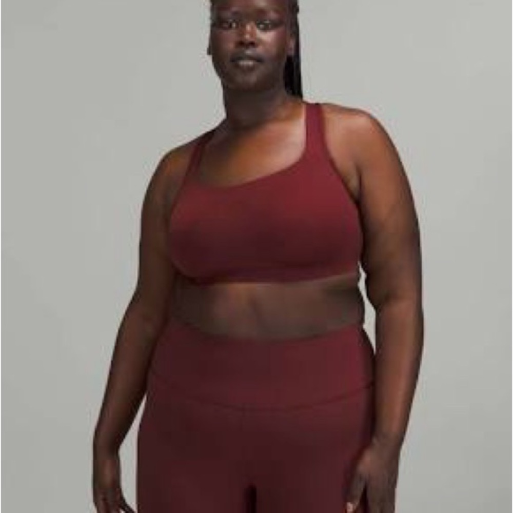 Lululemon All Powered Up maroon bra size 42DD
